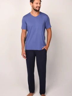 Talianska móda Dallas c.r. long farba:modrá/sivá