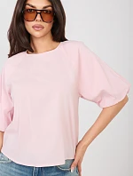 Blúzka D74515M11340A svetlo ružová