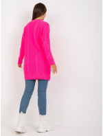 Dámsky sveter LC SW 8012 fluo ružový