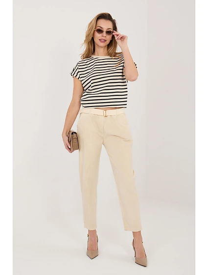 Šnúrové nohavice model 226478 Taliansko Moda