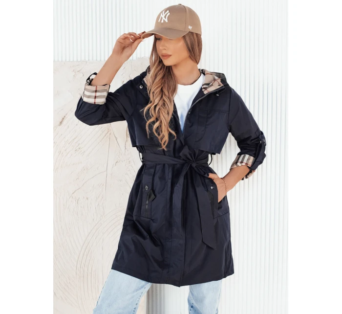 Dámská přechodná bunda parka navy blue Dstreet model 21974246 - FashionStreet