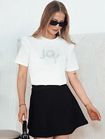 Dámske bavlnené tričko JOY ecru FashionStreet RY2524