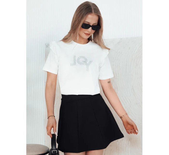 Dámske tričko JOY ecru FashionStreet RY2524 Dámske tričko JOY ecru FashionStreet RY2524