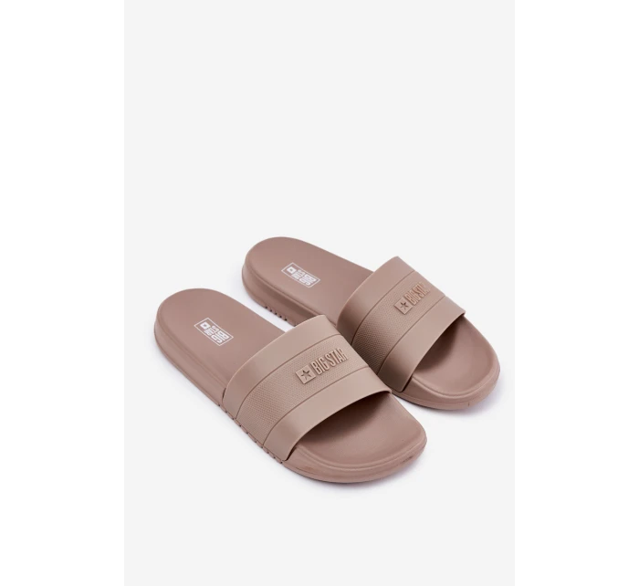 Klapki Męskie Big Star RR174A048 Beżowe