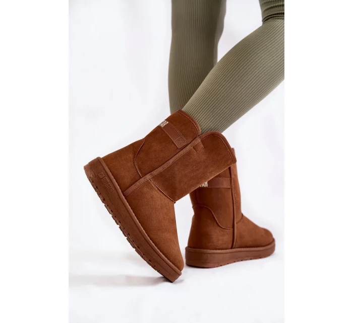 Dámské vysoké boty do sněhu Big Star KK274616 hnědé Dámské vysoké boty do sněhu Big Star KK274616 hnědé