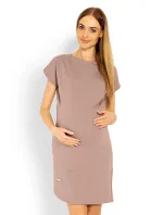Dámske tehotenské šaty 1629 Caramel - PeeKaBoo Dámske tehotenské šaty 1629 Caramel - PeeKaBoo