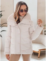 Dámská prošívaná zimní bunda s kapucí bílá Dstreet model 21990458 - FashionStreet