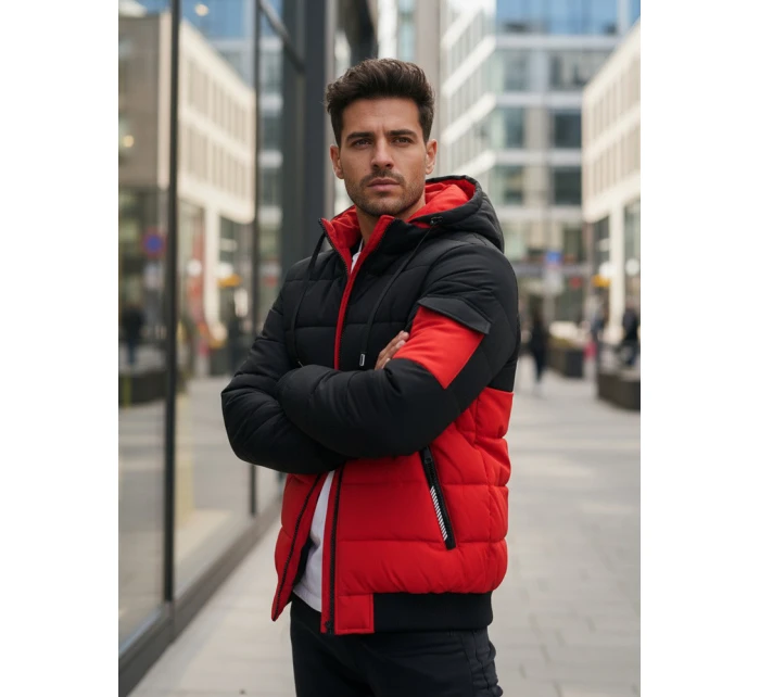 Pánská zimní bunda s kapucí Dstreet model 21993647 - FashionStreet