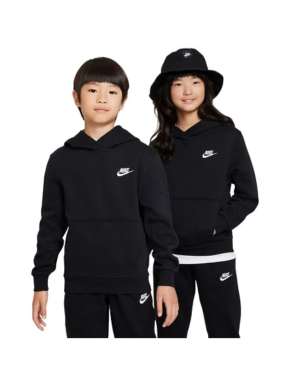 Detská mikina Nike Sportswear Club Fleece, čierna, FD3000 010 L Detská mikina Nike Sportswear Club Fleece, čierna, FD3000 010 L