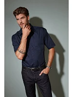 JN Popelínová business košile s krátkým rukávem 02.0 black model 22487631 - Daiber