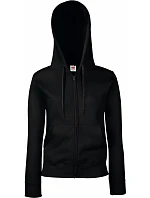 Premium LadyFit Hooded Jacket Dámská mikina s kapucí model 22549152 black - Fruit of the Loom Premium LadyFit Hooded Jacket Dámská mikina s kapucí model 22549152 black - Fruit of the Loom