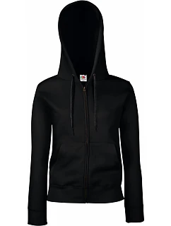 Premium LadyFit Hooded Jacket Dámská mikina s kapucí model 22549152 black - Fruit of the Loom