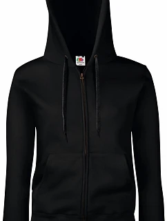Premium LadyFit Hooded Jacket Dámská mikina s kapucí model 22549152 black - Fruit of the Loom