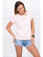 model 18743150 je moje kardio blůza pudrově růžová - K-Fashion
