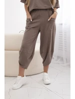 Bavlněný komplet halenka + kalhoty fango