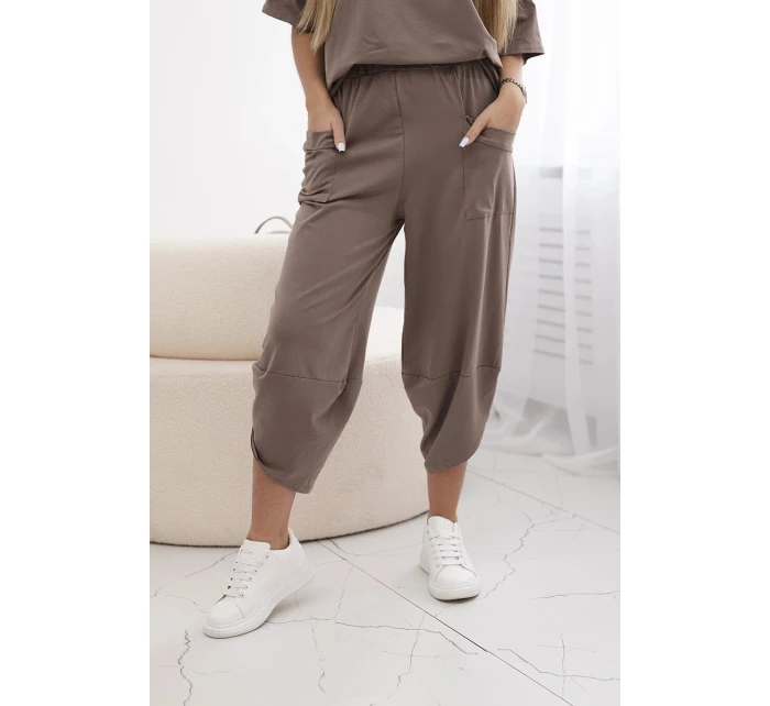 Bavlněný komplet halenka + kalhoty fango