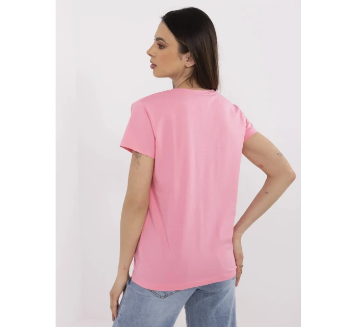 T shirt CLM TS model 21094467 różowy - FPrice T shirt CLM TS model 21094467 różowy - FPrice