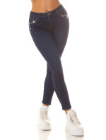 Sexy Highwaist Push-Up Jeans with glitter stones