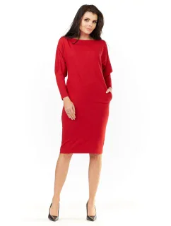 Dámské šaty model 18606629 červené - awama