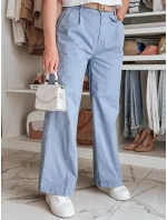 Dámské kalhoty s širokými nohavicemi modrá Dstreet model 21987117 - FashionStreet