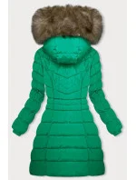 Zelená péřová dámská zimní bunda model 21246019 - LHD