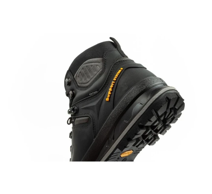 model 21479888 Nero pánské trekové boty kožené nepromokavé kotníkové boty - Grisport