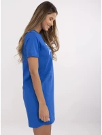 Bluzka model 21049588 kobaltowy - FPrice Bluzka model 21049588 kobaltowy - FPrice