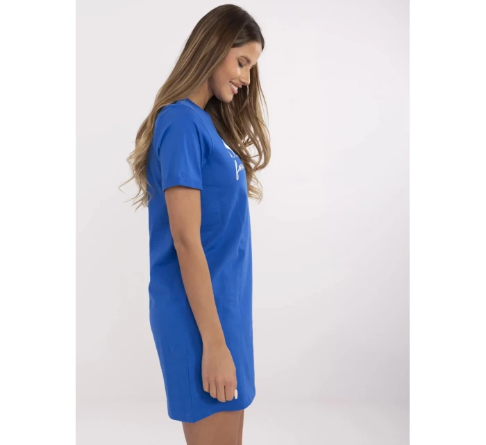 Bluzka model 21049588 kobaltowy - FPrice Bluzka model 21049588 kobaltowy - FPrice