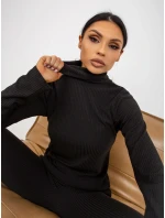 Dámská halenka LK BZ model 18265549 černá - FPrice Dámská halenka LK BZ model 18265549 černá - FPrice