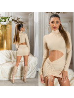 Sexy Koucla ruched Minidress with Cut-Out