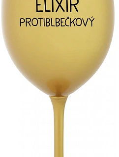 ELIXIR PROTIBLE - zlatý pohár na víno 350 ml