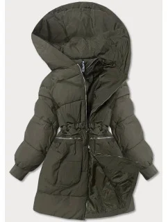 ZIMOWA KURTKA DAMSKA KHAKI model 21242722 - FLY LUXURY