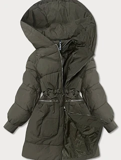ZIMOWA KURTKA DAMSKA KHAKI model 21242722 - FLY LUXURY