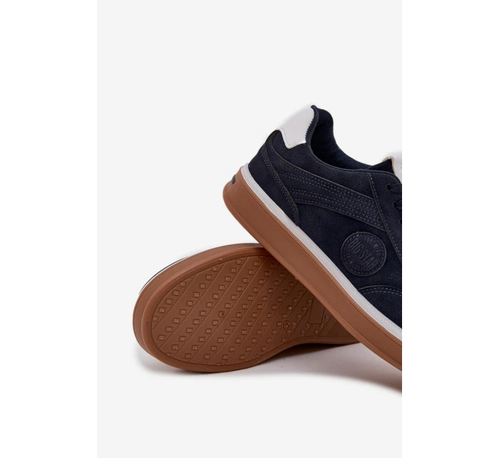 Sneakersy Męskie Niskie Big Star SS174021 HI-POLY SYSTEM Granatowe