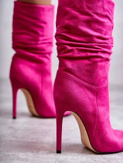 Dámske gumáky squeezy boots pink Laguna