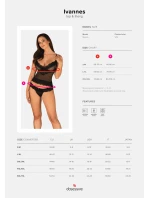 Očarujúce set Ivannes top & thong - Obsessive Očarujúce set Ivannes top & thong - Obsessive