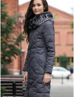 Dámsky kabát BLH818025F tmavošedý - PERSO
