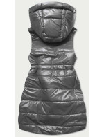 Lesklá vesta v grafitové barvě s kapucí model 16740682 - S'WEST