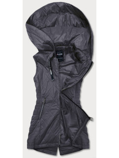 Tmavě šedá lehká dámská vesta s kapucí model 17055773 - ATURE
