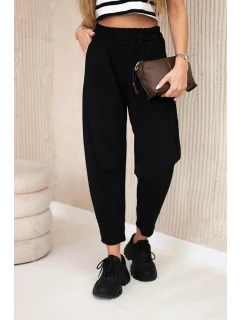 Nohavice s vreckami Summer Punto čierne