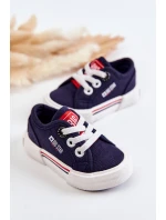 Dziecięce Niskie Trampki Big Star JJ374163 Granatowe