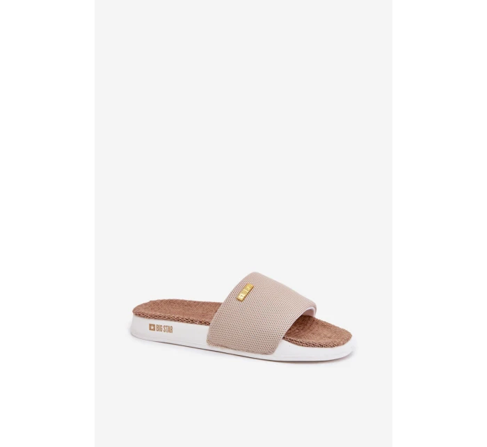 Klapki Damskie Big Star RR274A102 Beżowe