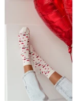 Dámské ponožky Love Ecru