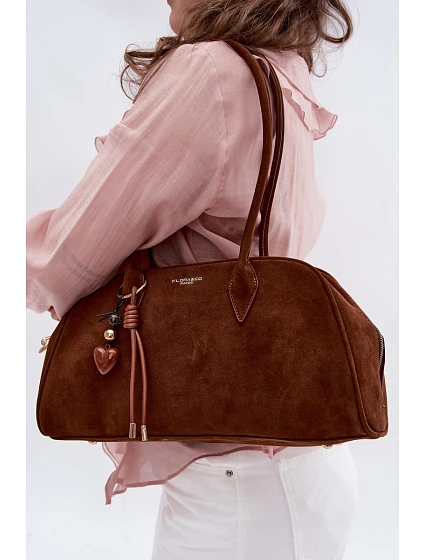 Eko Semišová Kabelka S Camel model 22111508 - Flora&Co Eko Semišová Kabelka S Camel model 22111508 - Flora&Co