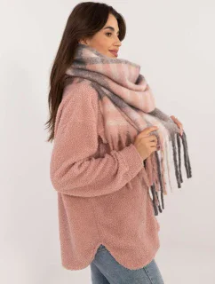 Šál AT SZ 231301.49 sivo-ružový