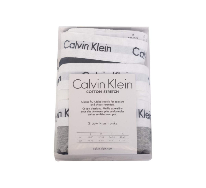 Calvin Klein Spodné nohavičky 3Pack U2664G Black/Grey/White (Čierna/sivá/biela)