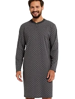 Pánska nočná košeľa Balmer šedá - Italian Fashion