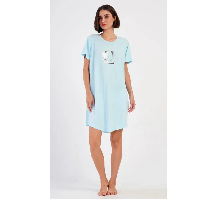 Dámské domácí šaty s krátkým rukávem Queen