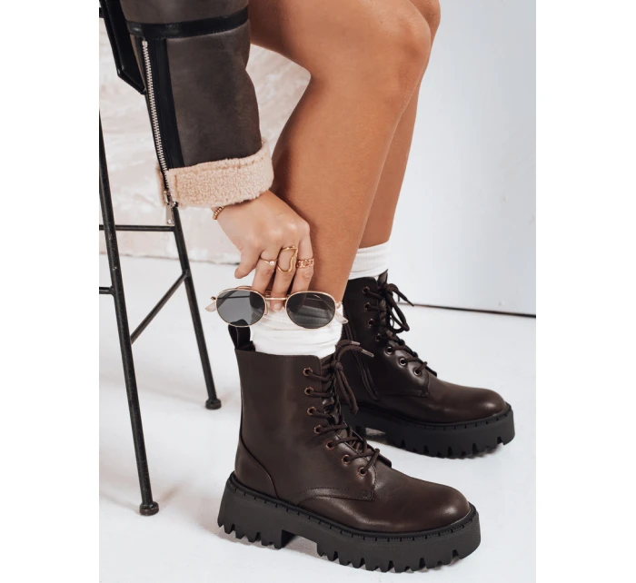 Dámské zateplené hnědé Dstreet model 21993465 - FashionStreet