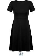 Šaty s krátkým rukávem deep black model 22499918 - NEOBLU Šaty s krátkým rukávem deep black model 22499918 - NEOBLU